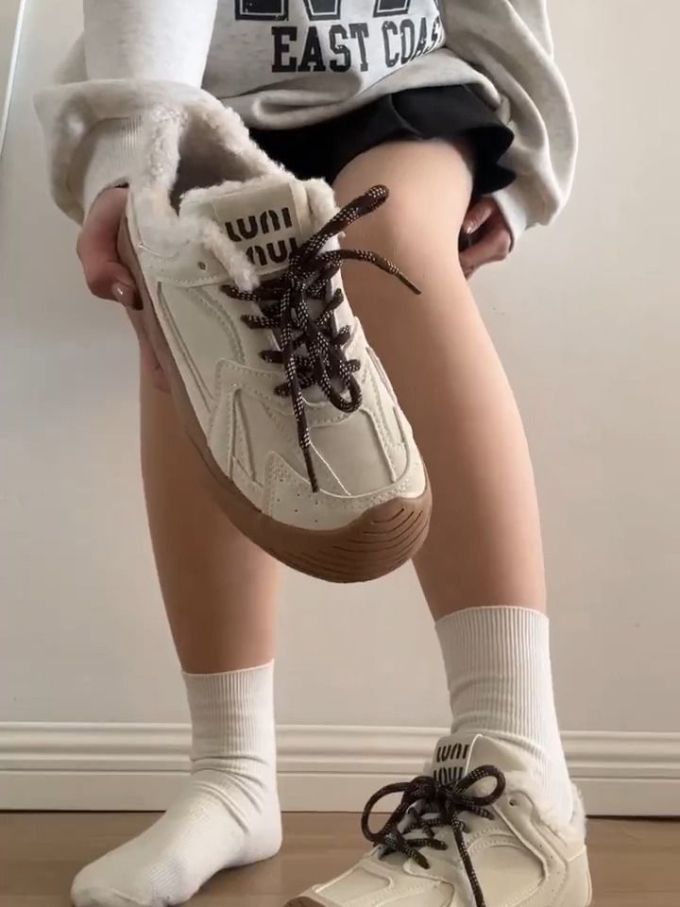 中帮 系带 皮革 