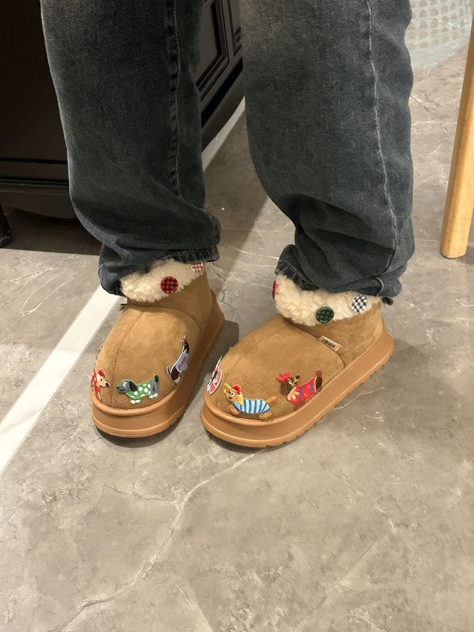 平底 无帮 皮革 