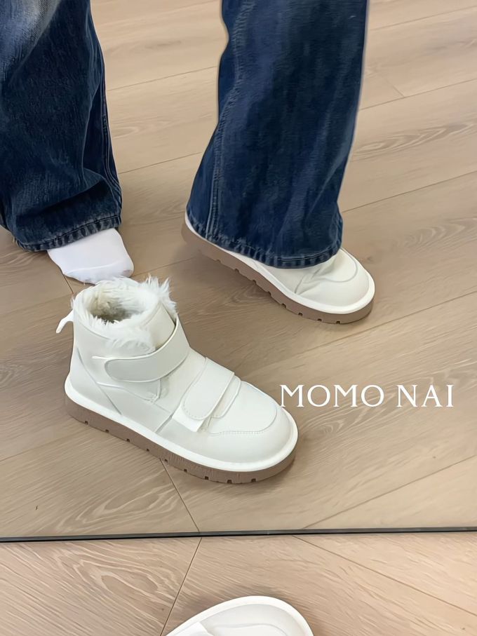 圆头 魔术贴 皮革 