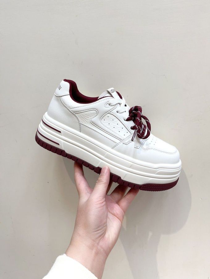低帮 系带 皮革 