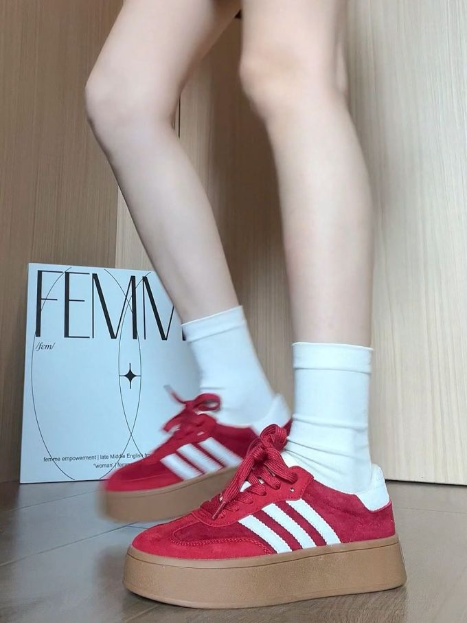低帮 系带 皮革 