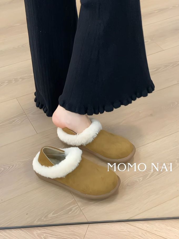 圆头 无帮 皮革 