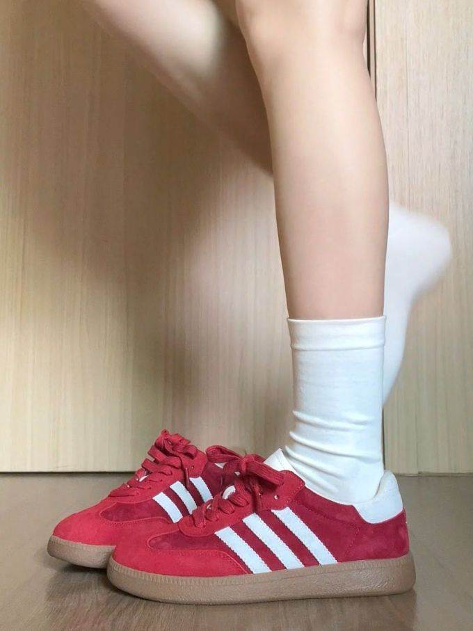 低帮 系带 皮革 