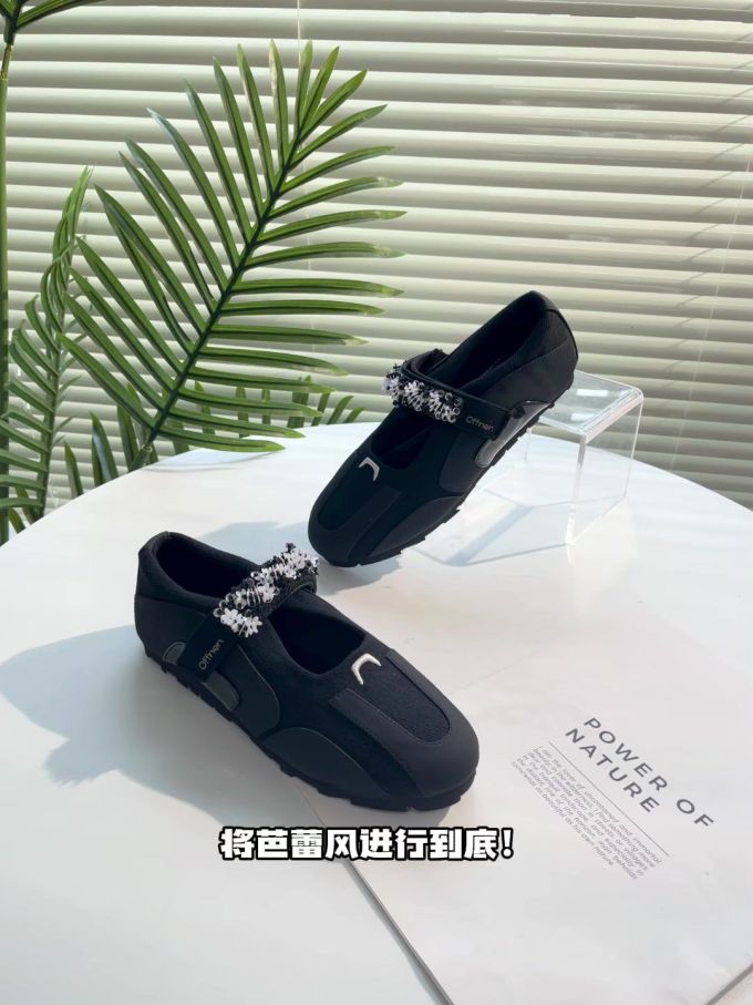 圆头 深口鞋 皮革 
