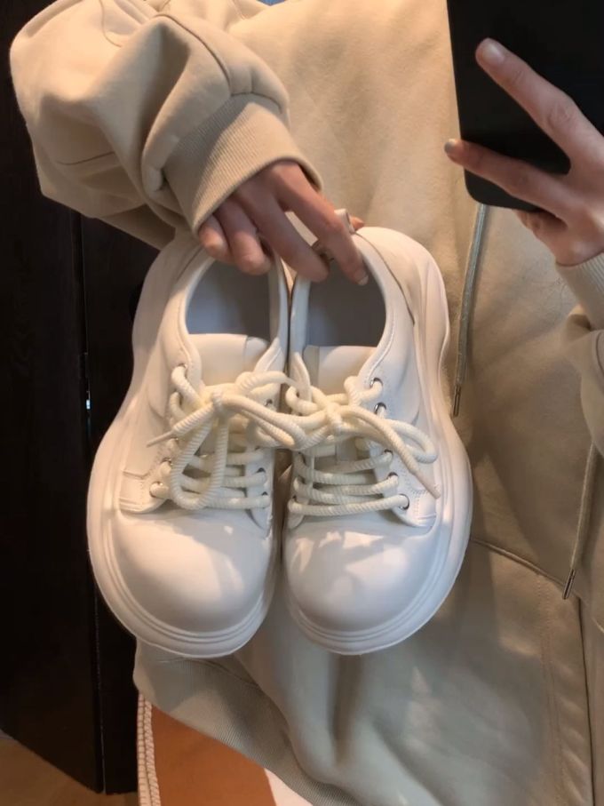 低帮 系带 皮革 