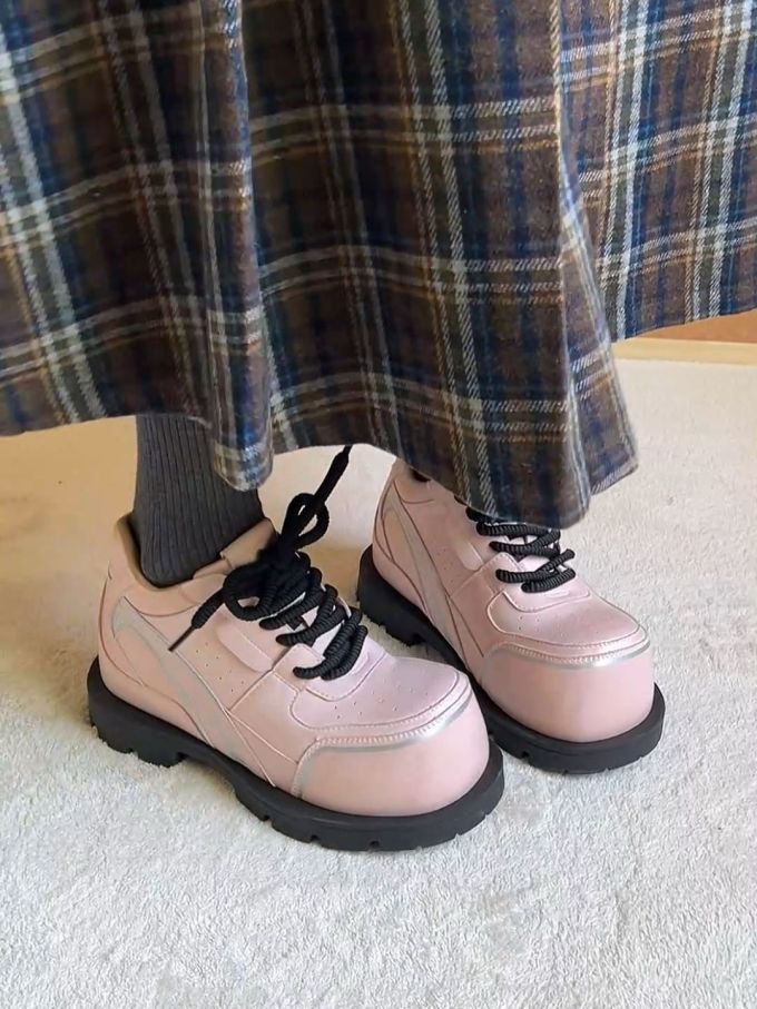 低帮 系带 皮革