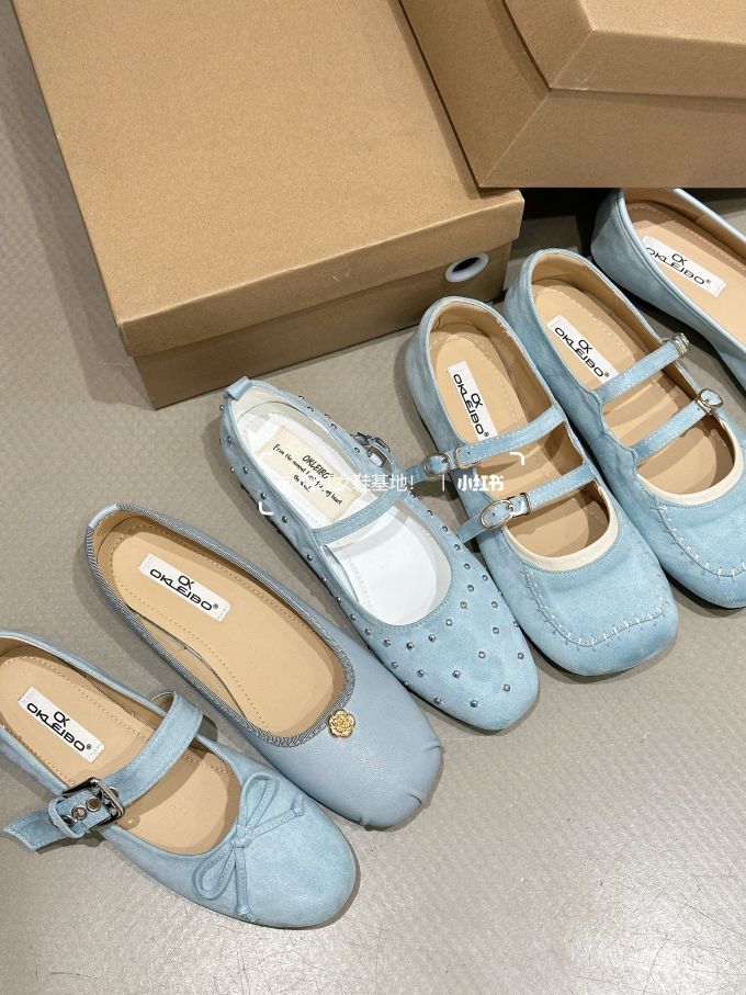 圆头 袢扣 中口鞋 皮革