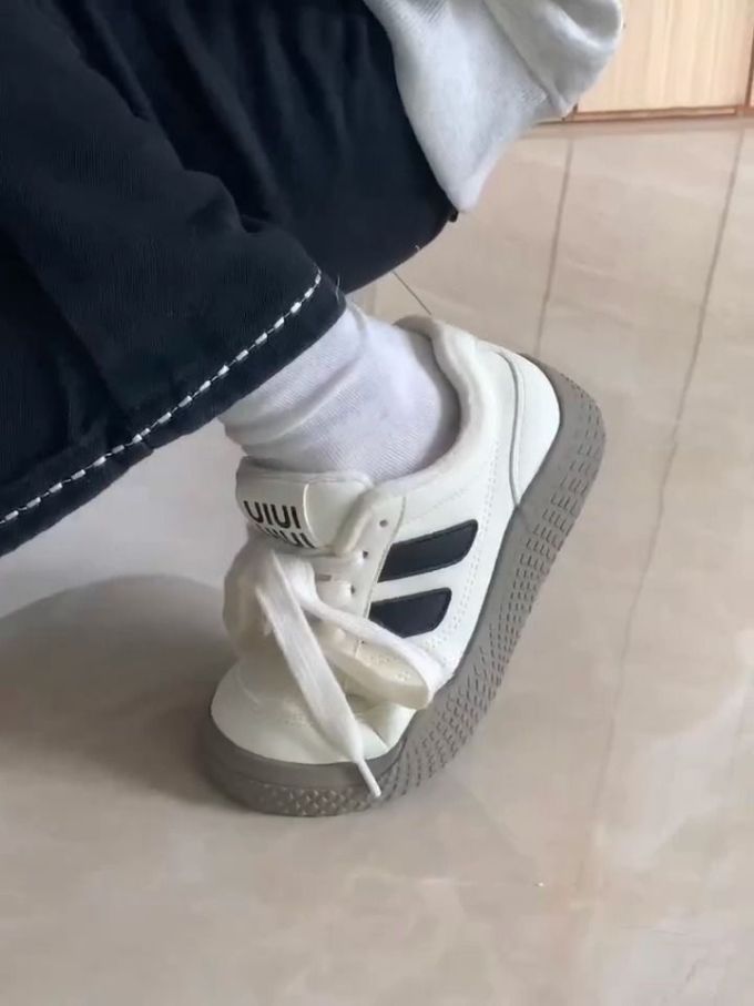 低帮 系带 魔术贴 皮革 