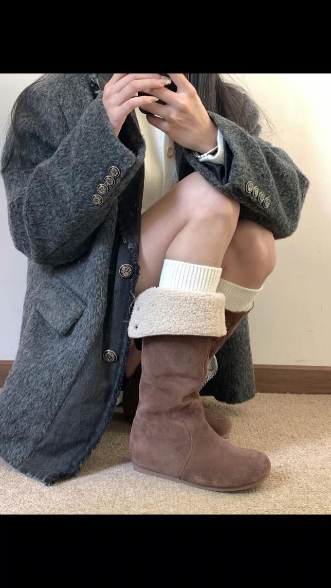 呢绒 H型 基础袖 蓝黑色 墨色 基础扣饰 