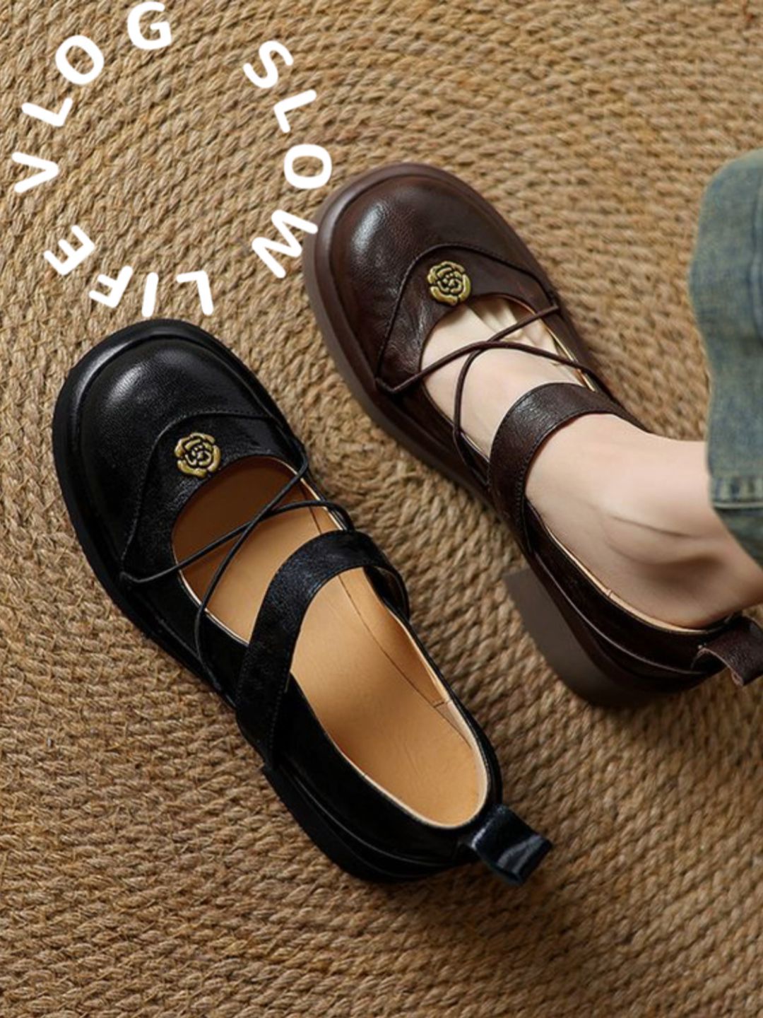 圆头 低帮 浅口鞋 皮革  - VALI鞋履AI设计主图