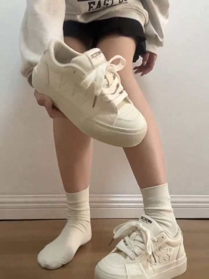 低帮 系带 魔术贴 皮革 