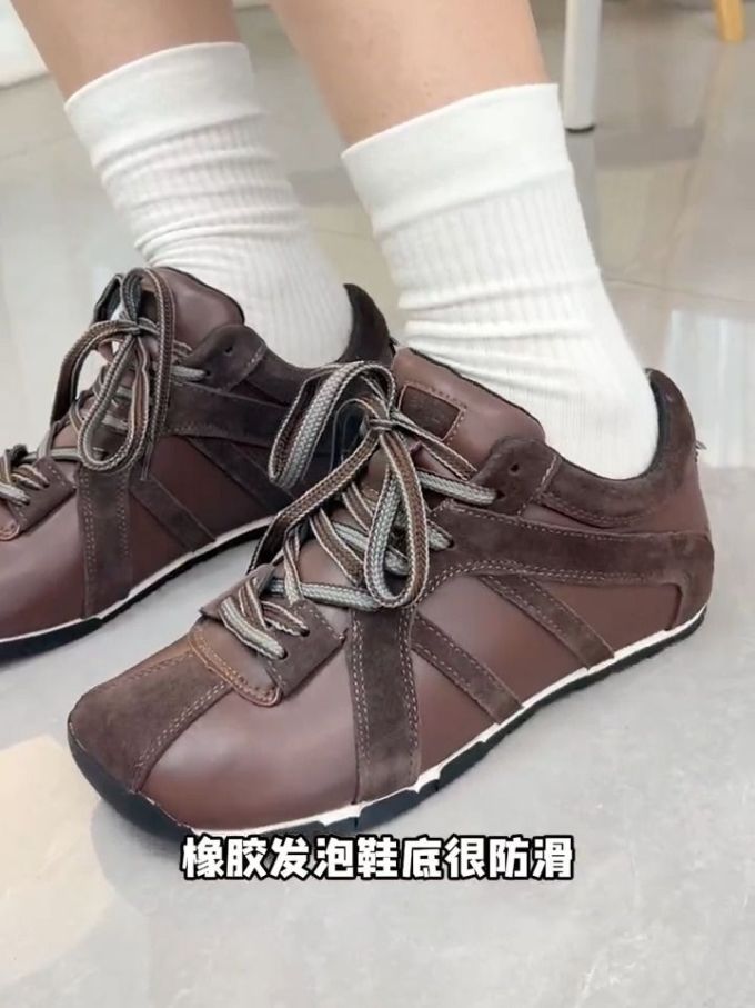 低帮 系带 皮革 