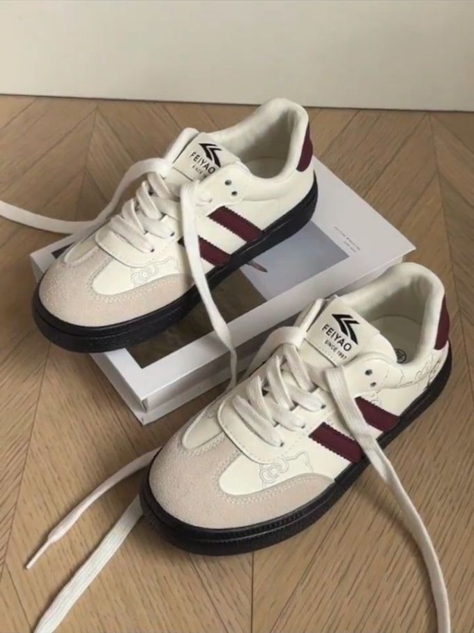 低帮 系带 皮革 