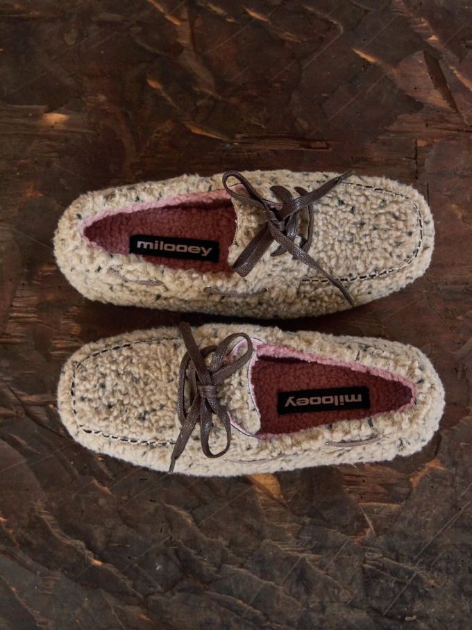 低帮 一脚蹬 深口鞋 绒毛/绒面 