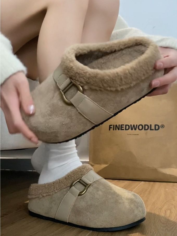 无帮 袢扣 皮革 