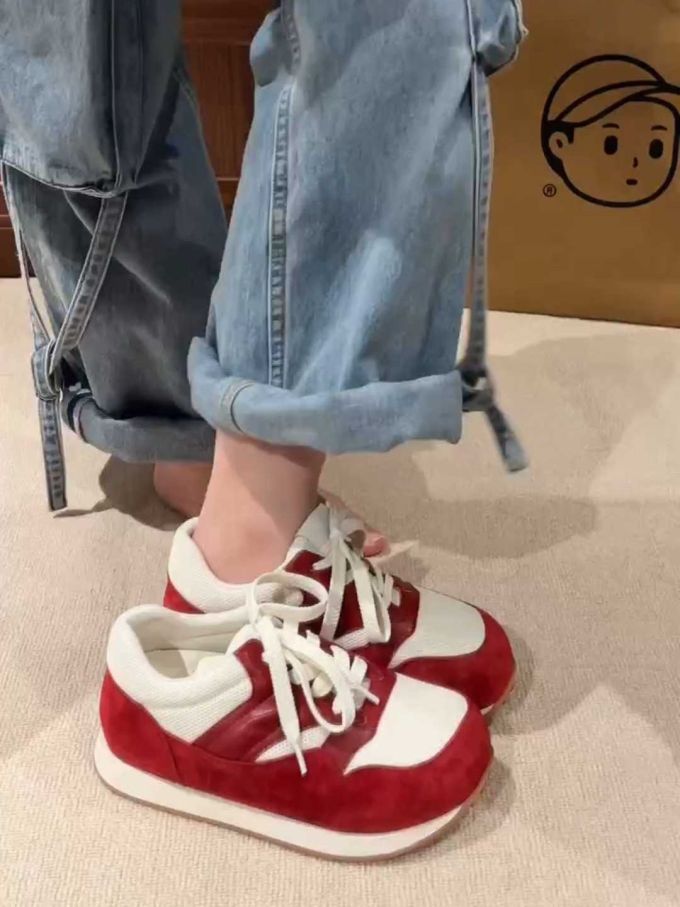 低帮 系带 皮革 