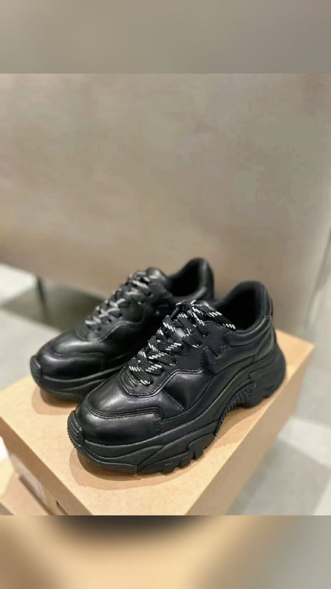 低帮 系带 皮革 