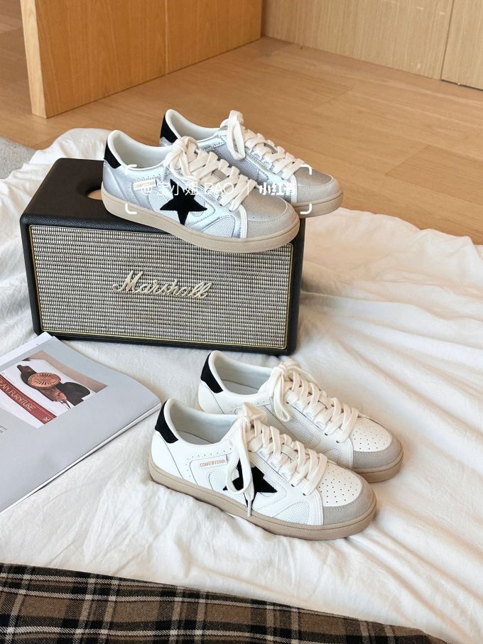 低帮 系带 皮革 