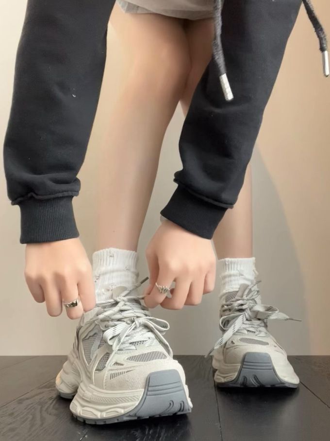 低帮 系带 网面