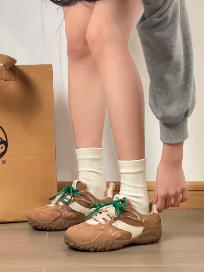 低帮 系带 皮革 
