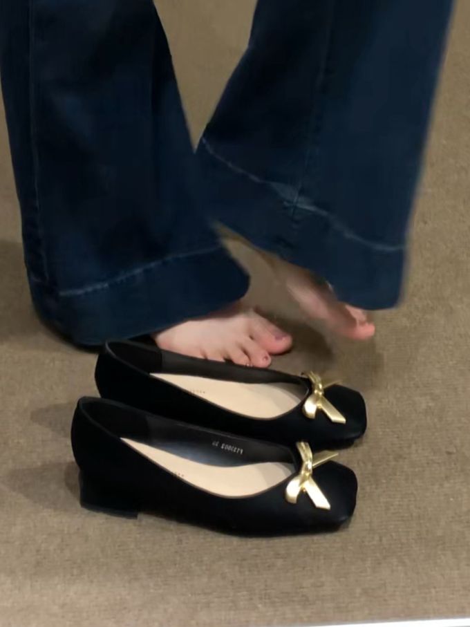 圆头 低帮 一脚蹬 浅口鞋 皮革 