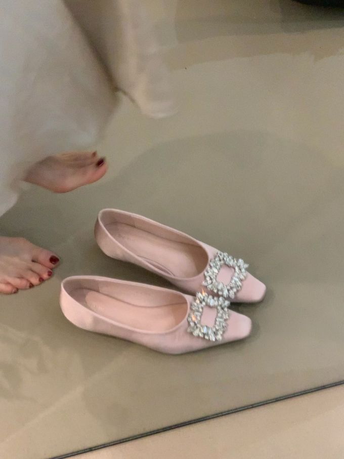 方头 低帮 一脚蹬 浅口鞋 