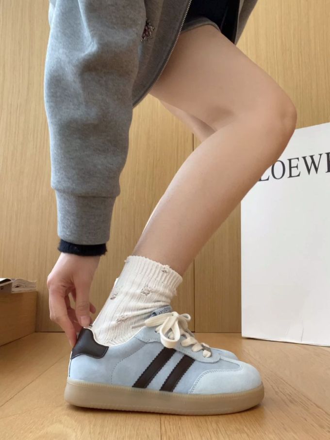 低帮 系带 皮革 