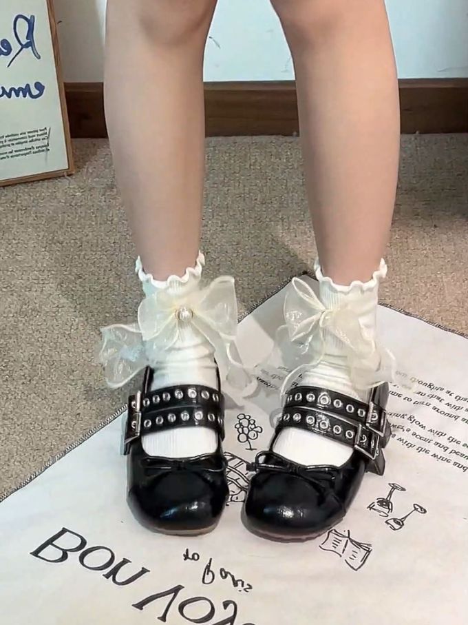 圆头 中口鞋 皮革 
