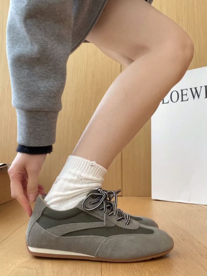 低帮 弹力绳 系带 皮革 