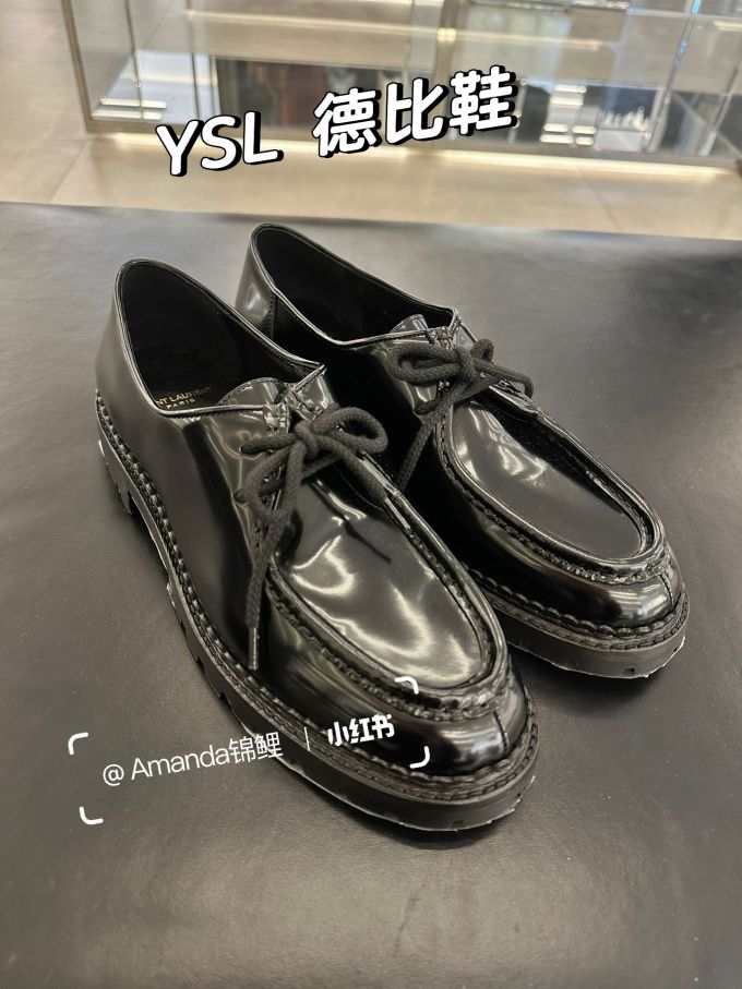 圆头 系带 皮革 
