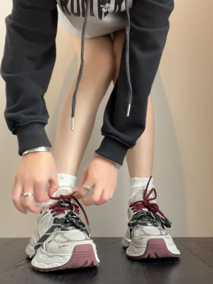 低帮 系带 网面