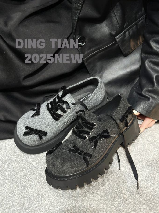 低帮 系带 绒毛/绒面