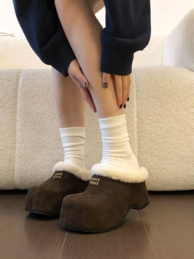 平底 无帮 绒毛/绒面