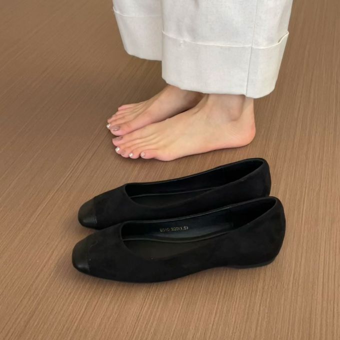 圆头 低帮 一脚蹬 浅口鞋 皮革