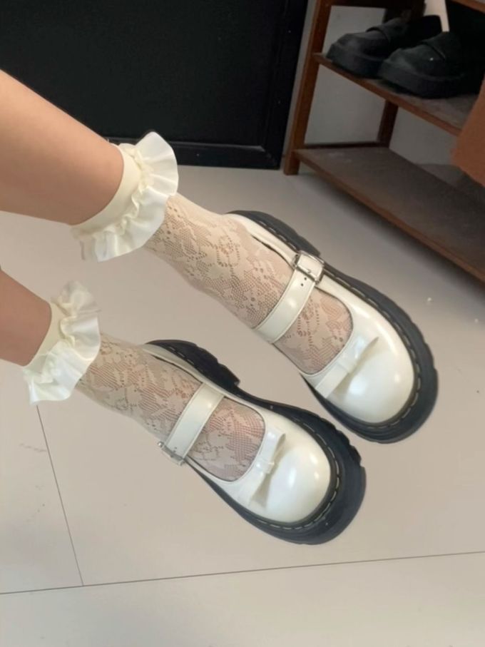 圆头 中口鞋 皮革