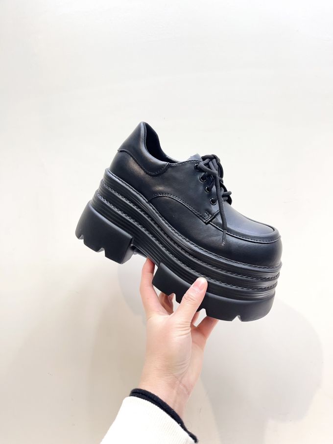 低帮 系带 皮革