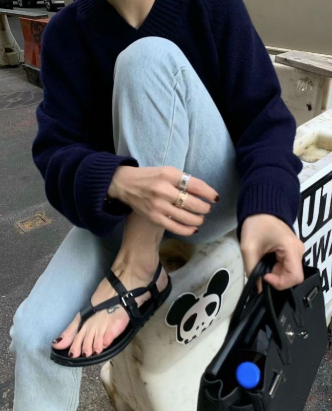 毛纺 基础袖 细针 夜蓝色