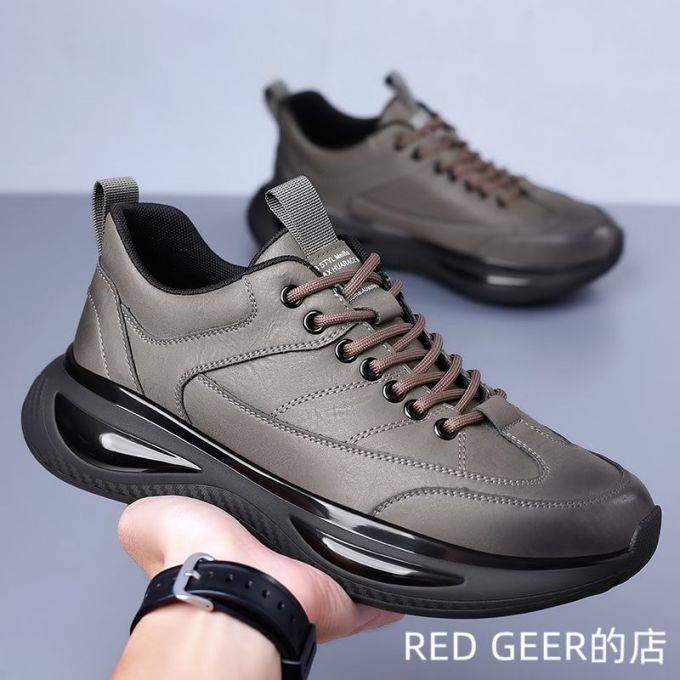 低帮 弹力绳 皮革