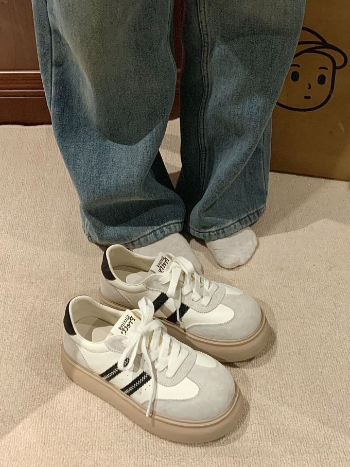 低帮 系带 皮革