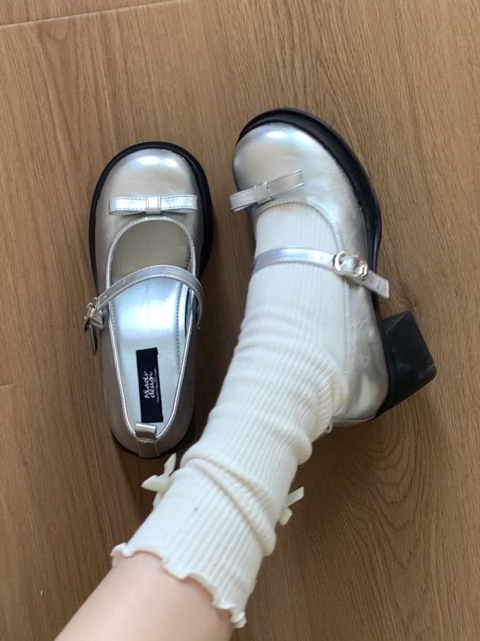 圆头 袢扣 中口鞋 皮革