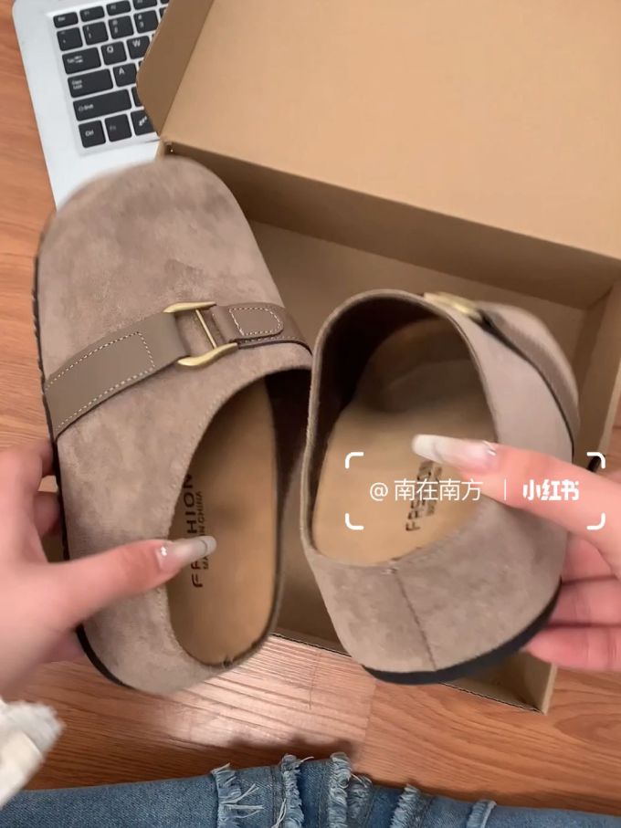 无帮 袢扣 皮革