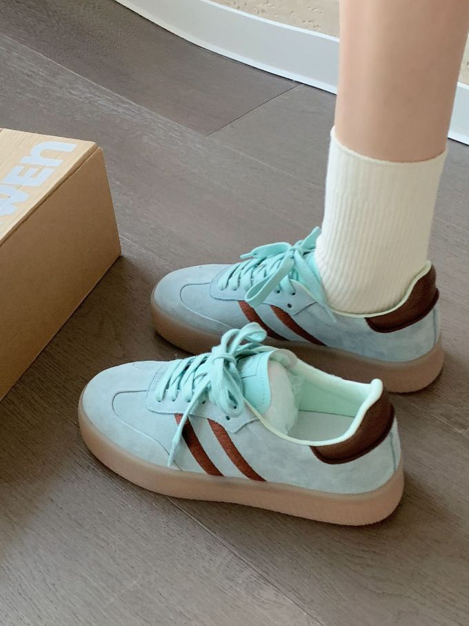 低帮 系带 皮革 
