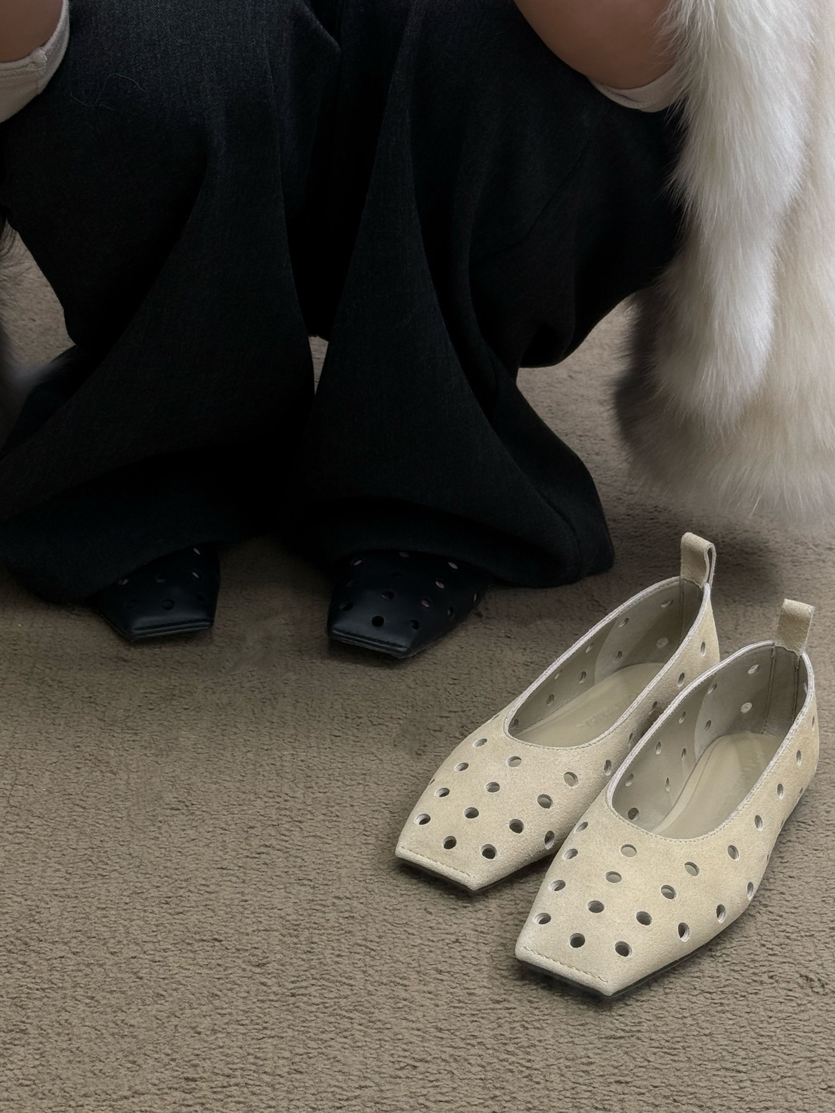 圆头 一脚蹬 网纱  - VALI鞋履AI设计主图