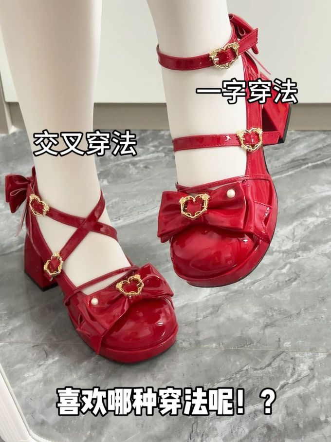 圆头 袢扣 中口鞋 皮革