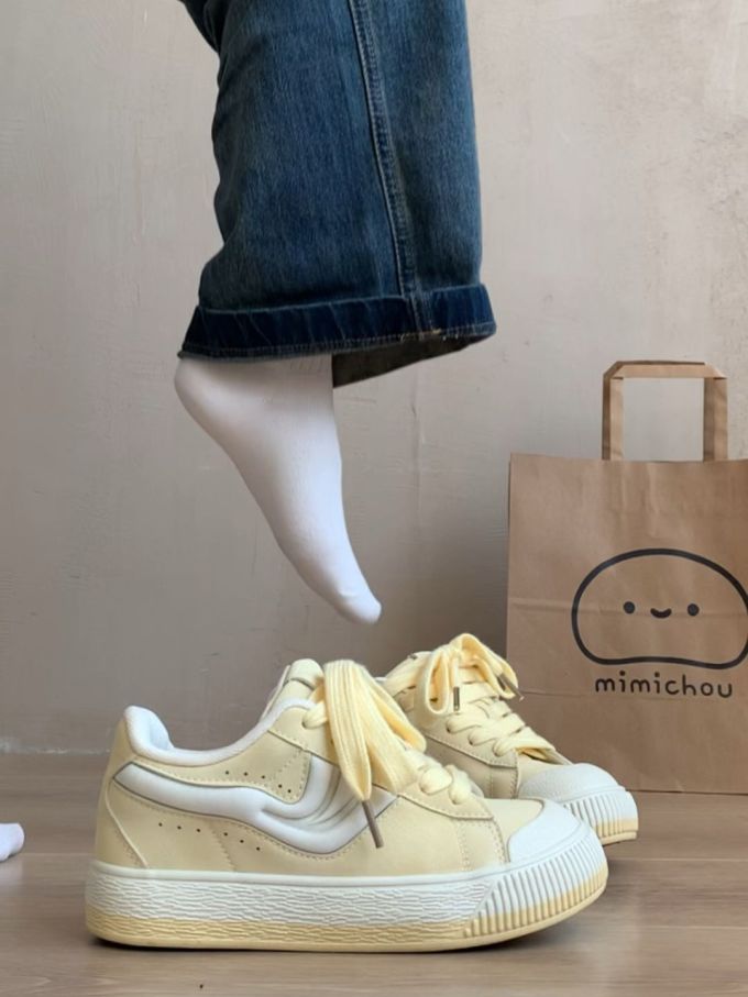 低帮 系带 魔术贴 皮革 