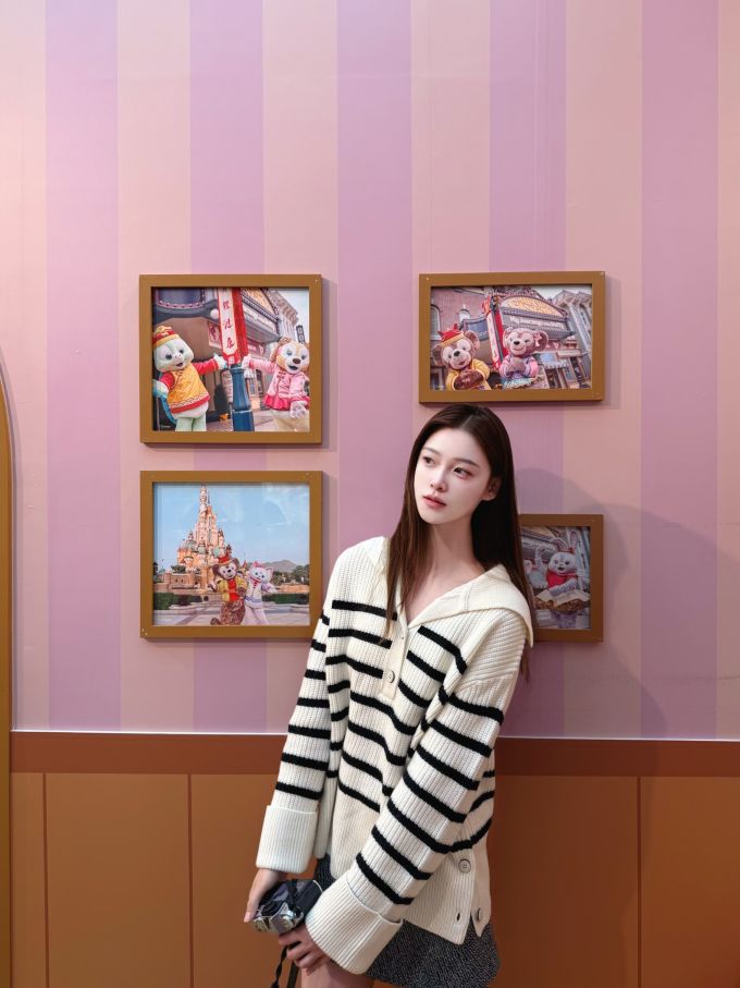 毛纺 polo领 中长袖 基础袖 满印&循环 条纹/波纹 细针 针织螺纹 踢踏舞鞋色 基础扣饰 