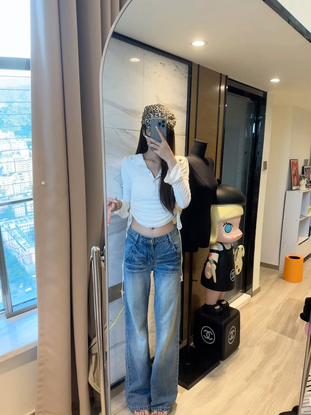 牛仔面料 洗水 水手蓝色 基础扣饰  - VALI鞋履AI设计主图