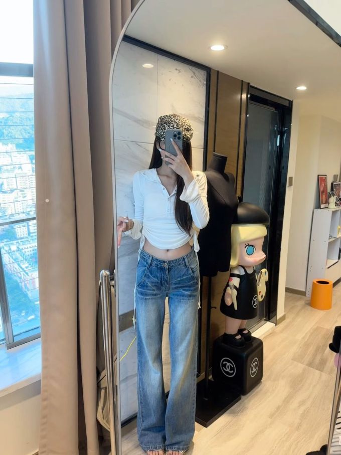 牛仔面料 洗水 水手蓝色 基础扣饰 