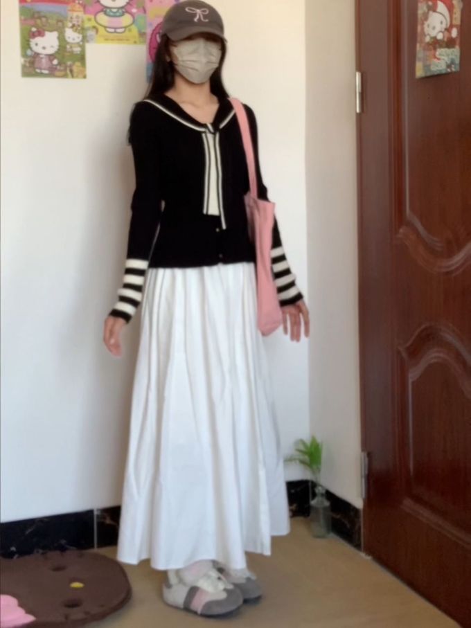 棉麻 A型 褶裥 冰融化 甜妹风 甜美