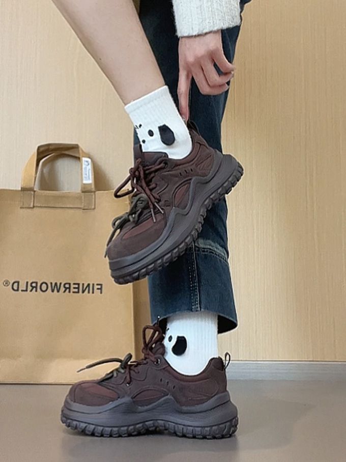 低帮 系带 皮革 